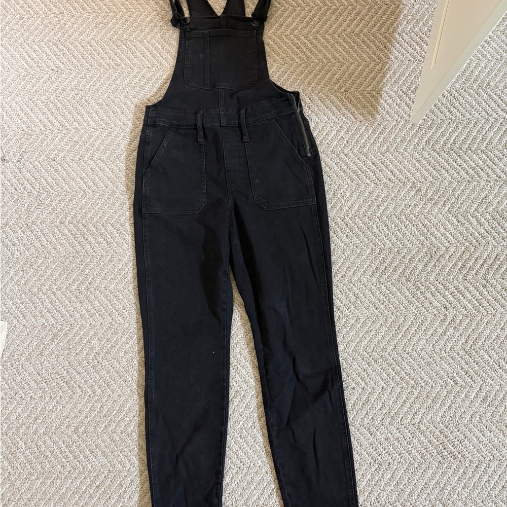 Madewell Black Women's Denim Overalls - Classic Bib Jumpsuit Small